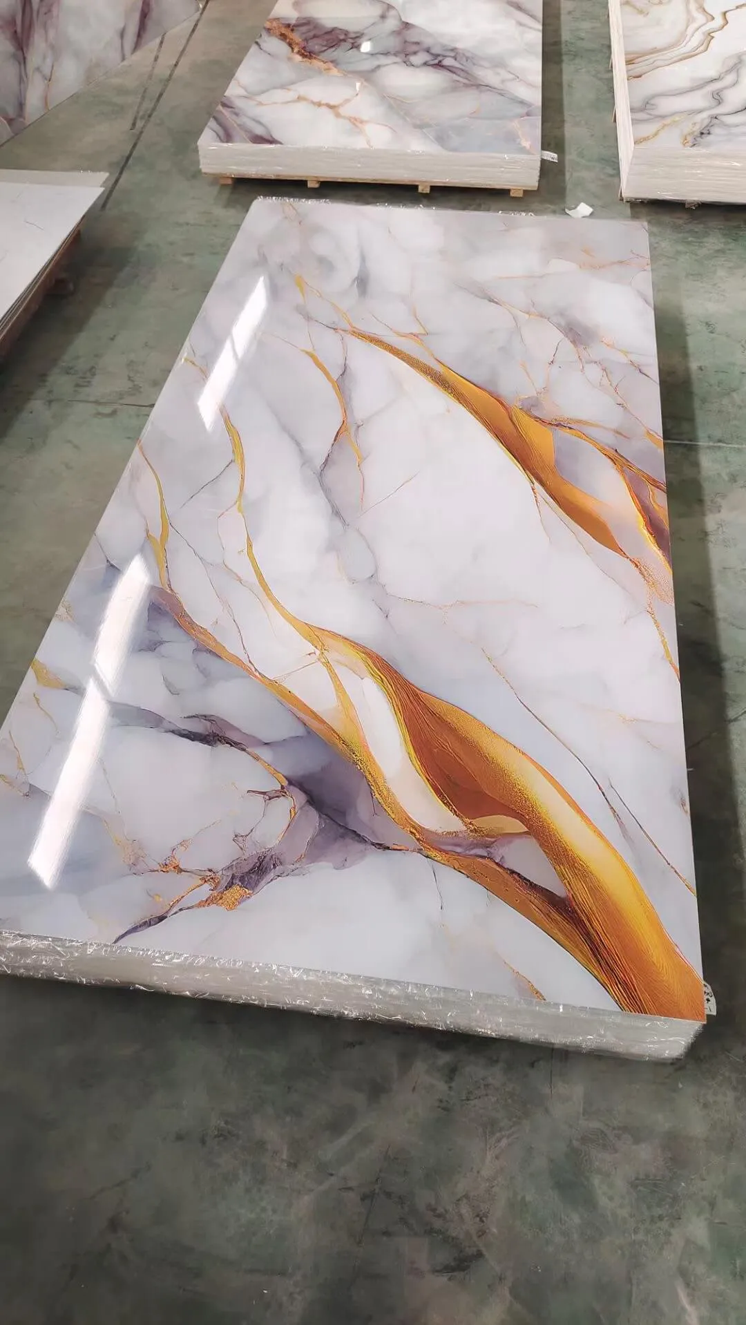 Wall paneling pvc marble sheet for bathroom